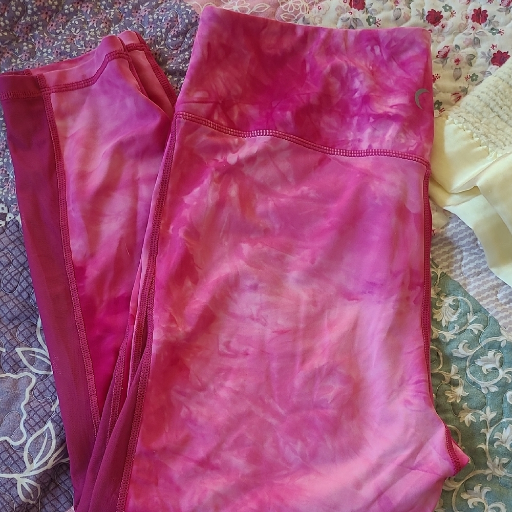ZYIA Pink Tie-Dye Leggings